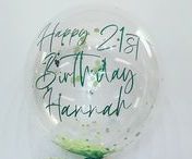 Personalised Bubble helium balloon