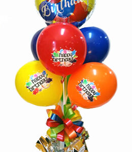 Foil topper air bouquet