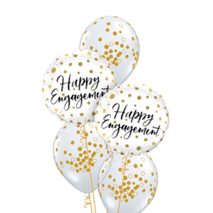 Engagement  gold confetti