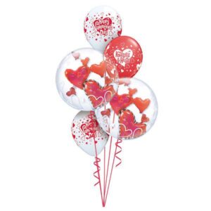 Floating heart bouquet