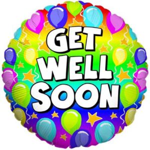 Get well foil balloon - bright balloons