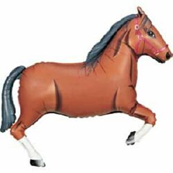Brown horse shape balloon