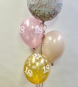 Age Bouquet with foil balloon