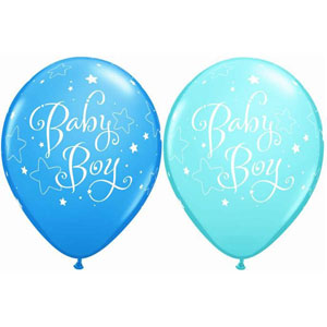 Baby boy helium balloon